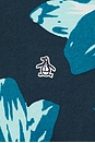 view 3 of 5 Floral French Terry Hoodie in Blue Wing Teal