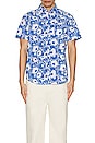 view 4 of 4 All Over Floral Print Polo in Skydiver