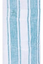 view 3 of 4 Vertical Stripe Short Sleeve Linen Shirt in Blue Moon