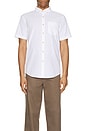 view 4 of 4 Cotton Crinkle Yarn Short Sleeve Shirt in Bright White
