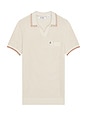 view 1 of 4 Mesh Tipped Johnny Collar Sweater Polo in Birch
