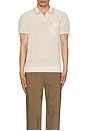 view 4 of 4 Mesh Tipped Johnny Collar Sweater Polo in Birch