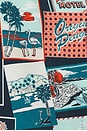 view 3 of 4 All Over Print Postcard Camp Shirt in Blue Wing Teal