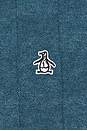 view 3 of 4 Jacquard Johnny Collar Sweater Polo in Copen Blue