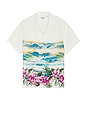 view 1 of 4 Hibiscus Scene Camp Shirt in Bright White