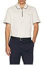 view 4 of 5 Interlock Quarter Zip Polo in Birch Heather
