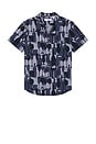 view 1 of 5 Chambray All Over Print Shirt in Dark Sapphire