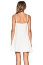 view 3 of 4 Mesh Front Skater Dress in White