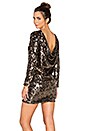 view 1 of 6 Dancing Queen Drape Back Mini Dress in Gold