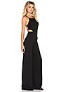 view 3 of 4 C'est La Vie Open Back Jumpsuit in Black