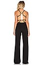 view 4 of 4 C'est La Vie Open Back Jumpsuit in Black
