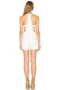 view 4 of 4 Side Strap Halter Romper in White