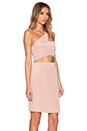 view 2 of 4 One Sleeve Cut-Out Dress in Nude