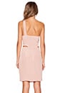view 3 of 4 One Sleeve Cut-Out Dress in Nude