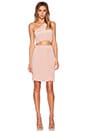 view 4 of 4 One Sleeve Cut-Out Dress in Nude