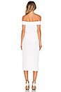 view 3 of 3 ROBE MI-LONGUE OFF THE SHOULDER in White