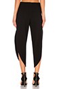 view 3 of 4 High Slit Culotte Pant in Black