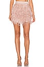 view 1 of 4 Mini Feather Skirt in Liver