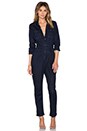 view 1 of 4 Denim Jumpsuit in Dark Blue Used