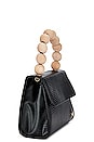 view 3 of 5 Caylee Wooden Bead Top Handle Bag in Black
