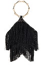 view 1 of 4 Teenie Fringed Ring Handle Bag in Black