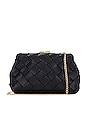 view 1 of 6 POCHETTE TISSÉE QUINN in Black