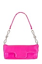 view 1 of 4 Calissa Crystal Bow Bag in Pink