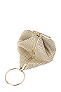 view 5 of 6 Bianca Ball Mesh Handle Bag in Gold