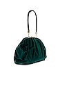 view 3 of 5 Caitlin Velvet Crystal Handle Bag in Emerald