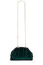view 5 of 5 Caitlin Velvet Crystal Handle Bag in Emerald
