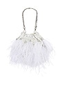view 2 of 5 Livvy Feather Pouch in White