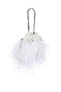 view 3 of 5 Livvy Feather Pouch in White