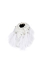 view 4 of 5 Livvy Feather Pouch in White