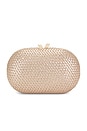 view 1 of 5 Lucia Oval Clutch in Gold