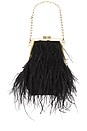 view 1 of 5 Sara Feather Frame Bag in Black
