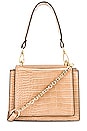 view 2 of 6 Molli Croc Embossed Top Handle Bag in Natural