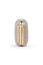 view 3 of 6 Ronny Crystal Mesh Clutch in Champagne