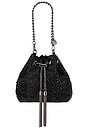 view 1 of 7 Mika Crystal Pouch in Black