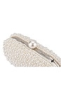 view 7 of 7 Valentina Pearl Clutch in Pearl & Silver