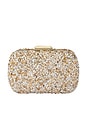view 1 of 4 BOLSA CLUTCH COM PEDRINHAS SAVANNAH in Natural
