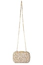 view 3 of 4 BOLSA CLUTCH COM PEDRINHAS SAVANNAH in Natural
