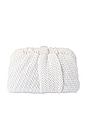 view 1 of 5 Amalia Petite Gathered Clutch in White
