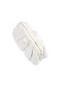 view 3 of 5 Amalia Petite Gathered Clutch in White