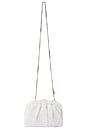 view 4 of 5 Amalia Petite Gathered Clutch in White