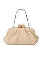 view 3 of 5 Addison Woven Clutch in White