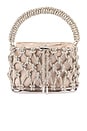 view 1 of 4 BOLSA CAGE COM CRISTAIS AMELIA in Natural