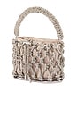 view 3 of 4 BOLSA CAGE COM CRISTAIS AMELIA in Natural