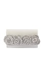 view 1 of 5 Stella Rosette Clutch in White