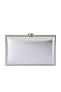 view 1 of 4 Lucy Metallic Clutch in Silver
