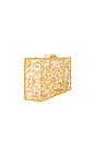 view 3 of 5 Carmella Metallic Foil Box Clutch in Gold